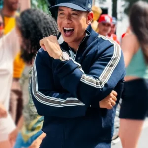 Daddy Yankee Sonriele 2025 Blue Track Jacket Side