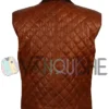 Davis Collins Ransom Canyon S01 Brown Quilted Vest back