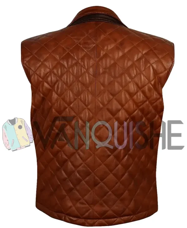 Davis Collins Ransom Canyon S01 Brown Quilted Vest back