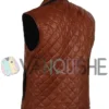 Davis Collins Ransom Canyon S01 Brown Quilted Vest left back