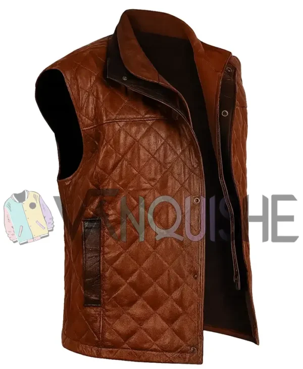 Davis Collins Ransom Canyon S01 Brown Quilted Vest right