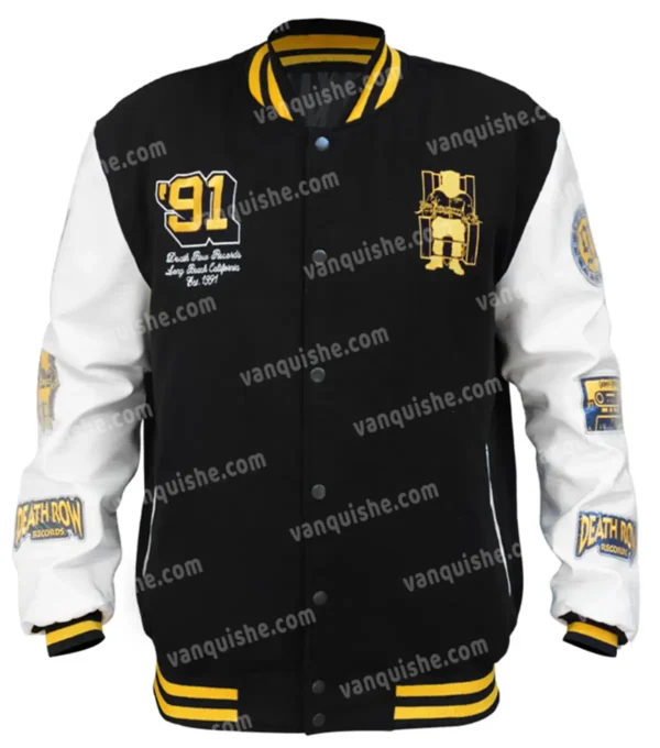 Death Row Records Collegiate Varsity Jacket Front