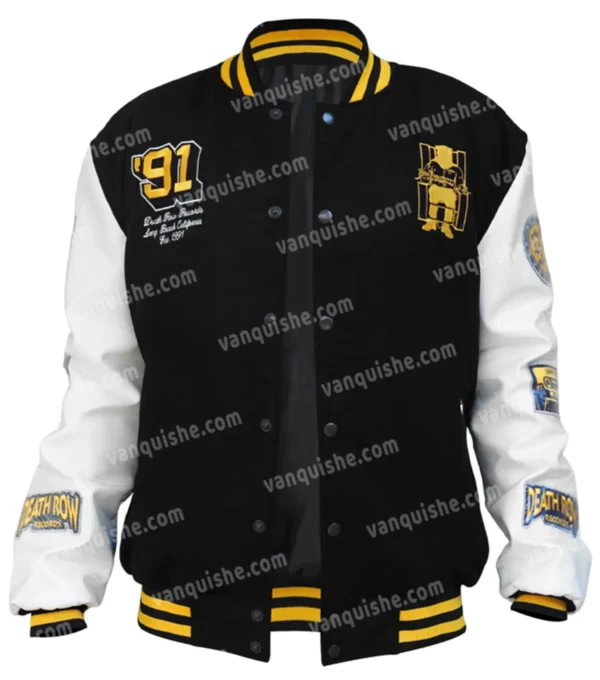 Death Row Records Collegiate Varsity Jackets Front