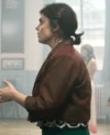 Death Valley S01 Gwyneth Keyworth Brown Blazer Back