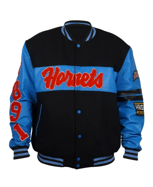 Delaware State Ole Skool Letterman Jacket front