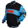 Delaware State Ole Skool Letterman Jacket left