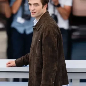Die My Love Robert Pattinson Brown Suede Jacket