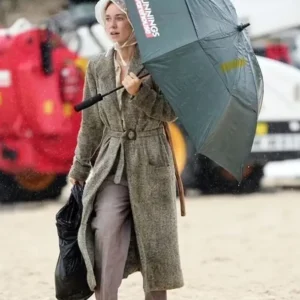 Eden Vanessa Kirby Grey Trench Wool Coat