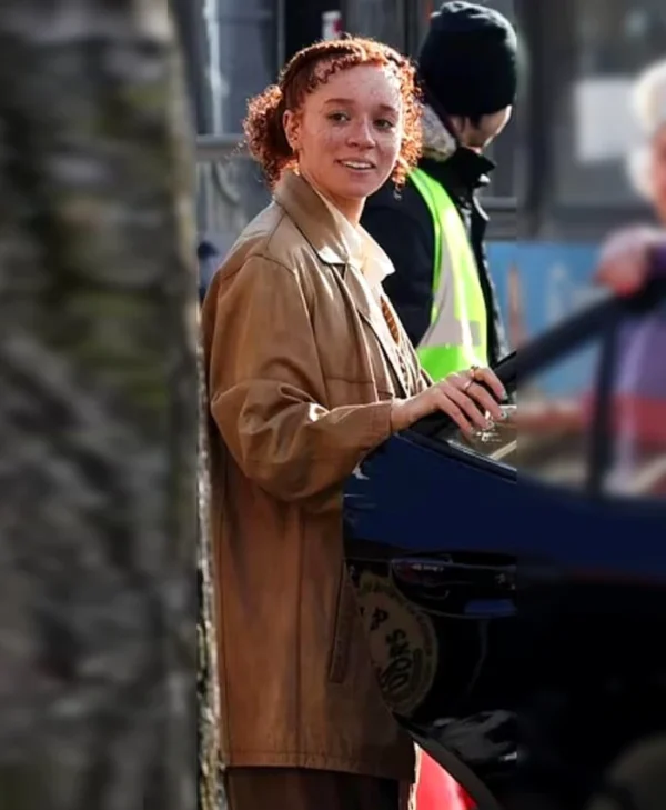 Eleanor the Great Erin Kellyman Brown Coat Side