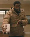 Elsbeth S02 Joshua Echebiri Brown Puffer Jacket