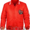 Elvis In Concert Red Bomber Jacket front Van
