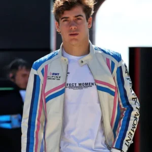 F1 Grand Prix Franco Colapinto Racing Leather Jacket Side