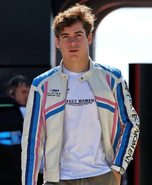 F1 Grand Prix Franco Colapinto Racing Leather Jacket Side