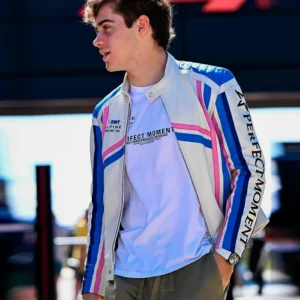 F1 Grand Prix Franco Colapinto Racing Leather Jacket Front