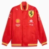 Ferrari Red Wool Varsity Jacket