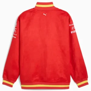 Ferrari Red Wool Varsity Jacket For Sale