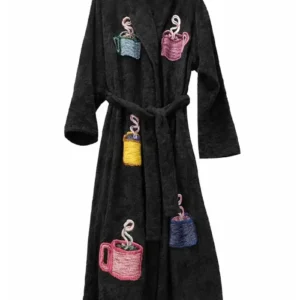 Fight Club Tyler Durden Black Bath Robe