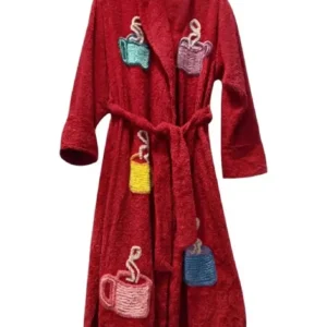 Fight Club Tyler Durden Maroon Bath Robe