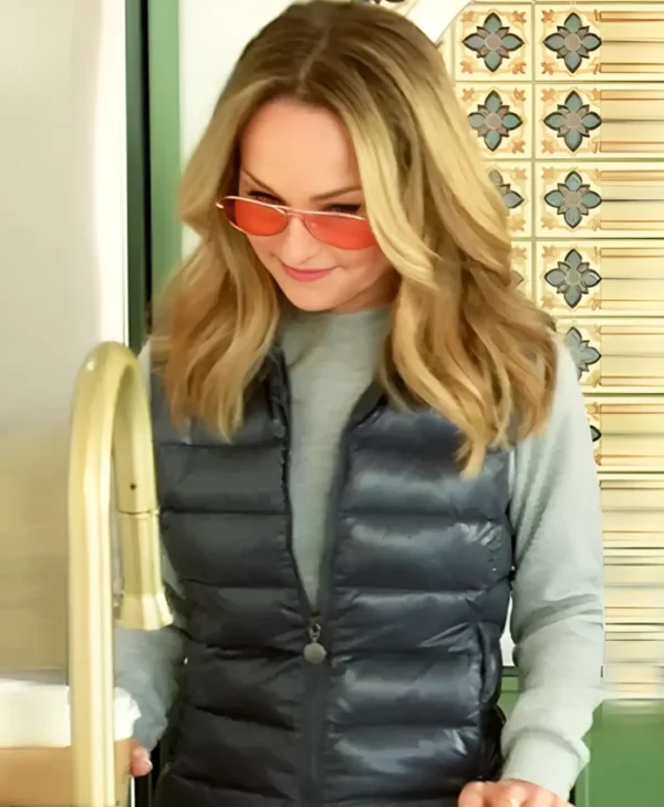 Giada in My Kitchen Giada De Laurentiis Puffer Vest Side