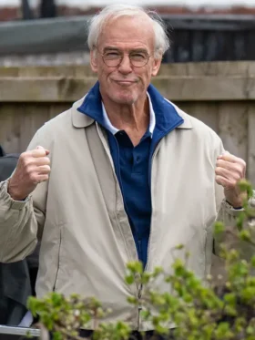 Giant Pierce Brosnan Grey Cotton Jacket
