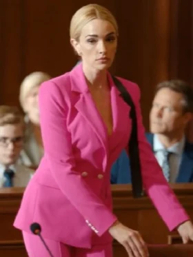 Ginny and Georgia S03 Brianne Howey Pink Suiting Blazer