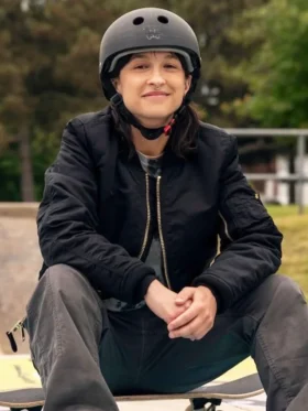 Ginny and Georgia S03 Noah Lamanna Black Bomber Jacket