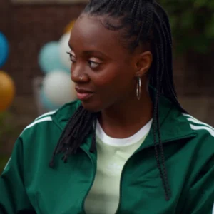 Ginny and Georgia S03 Tameka Griffiths Green Jacket Front