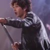 Glastonbury Matty Healy Black Leather Jacket