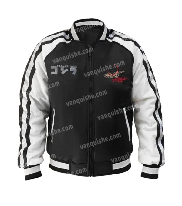 Godzilla King Of Monsters Satin Bomber Jacket