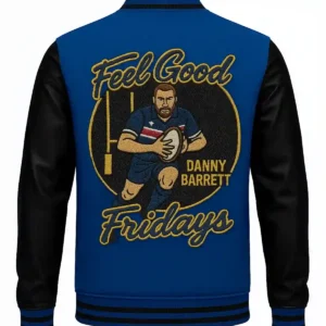 Gridson Feel Good Fridays Danny Barrett Stegaro Varsity Jacket Back