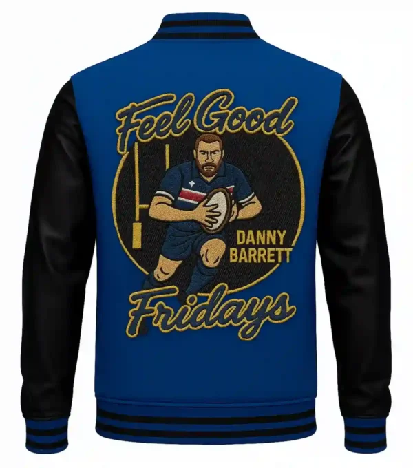 Gridson Feel Good Fridays Danny Barrett Stegaro Varsity Jacket Back