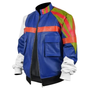 Halsey SING 2 Leather Bomber Jacket left
