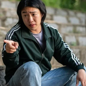 High Five Ahn Jae-hong Green Track Jacket Side