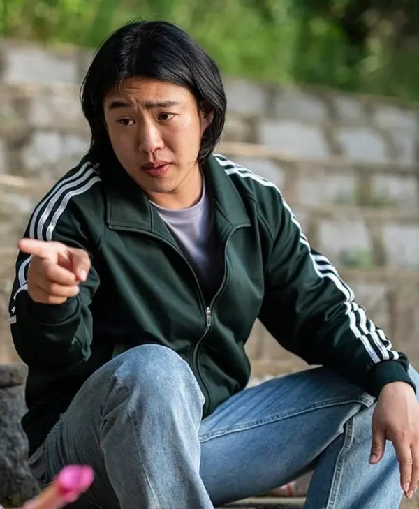 High Five Ahn Jae-hong Green Track Jacket Side
