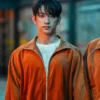 High Five Park Jin-young Brown Track Jacket