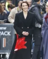Hostage S01 Suranne Jones Black Trench Coat Side
