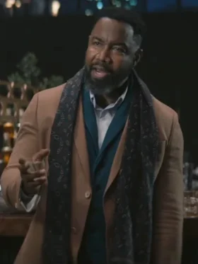 Hostile Takeover Michael Jai White Brown Blazer Front