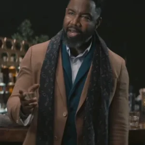 Hostile Takeover Michael Jai White Brown Blazer Front