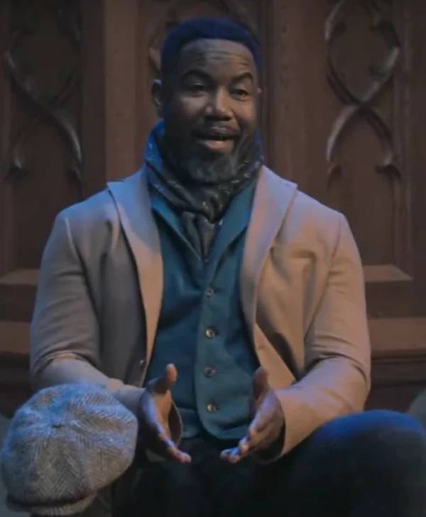 Hostile Takeover Michael Jai White Brown Blazer Back