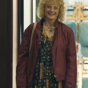 I Swear Maxine Peake Maroon Jacket