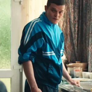 I Swear Robert Aramayo Blue Track Fleece Jacket