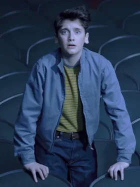 IT Welcome to Derry S01 Jack Molloy Legault Grey Jacket Side