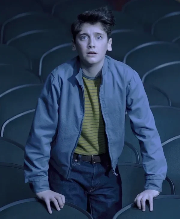 IT Welcome to Derry S01 Jack Molloy Legault Grey Jacket Side