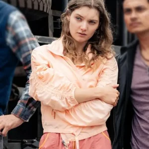 Ice Road Vengeance Grace O'Sullivan Pink Jacket Side