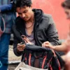 Ice Road Vengeance Saksham Sharma Black Leather Jacket