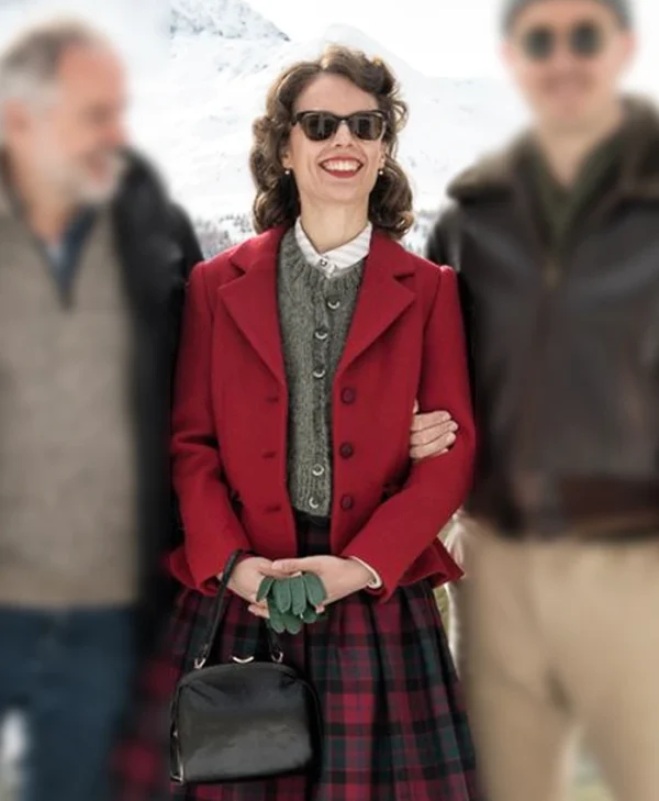 I'm Not Stiller Paula Beer Red Wool Blazer