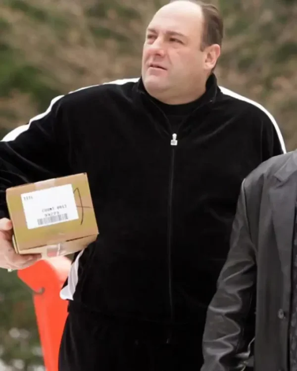 James Gandolfini The Sopranos Black Tracksuit