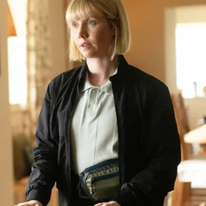 Karen Pirie S02 Lauren Lyle Bomber Jacket Side