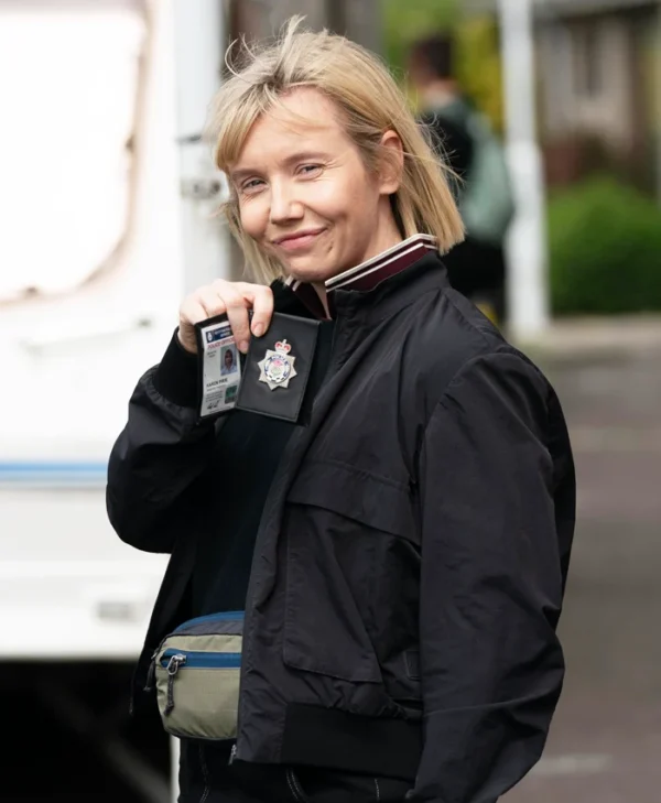 Karen Pirie S02 Lauren Lyle Black Bomber Jacket