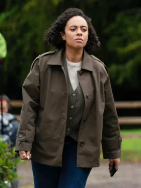 Karen Pirie S02 Saskia Ashdown Brown Coat